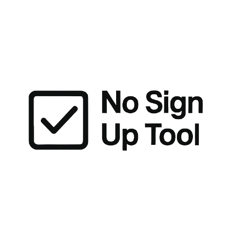 No Sign Up Tool logo